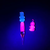 Gonzo's Gummy Bear Tube - Gonzo Glass Works (UV Reactive)