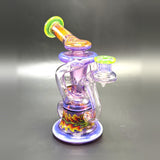 Angled view of the recycler showing both recycling arms and the joint
