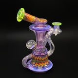 Angled view of the recycler showing both recycling arms and the joint