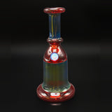 Arko Glass signed mini tube, seven and a half inches tall, the opal marble facing the camera