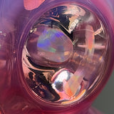 The opal set in the body of the Royal Jelly Peak top, up close, glass edge to edge