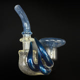 Hampton UV Sherlock in BlueV, side view on the bench, the marias on the neck and the bowl to the right