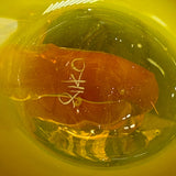 The signature on the base of the shark rig