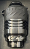 Puffco Peak Pro 3DXL chamber in black, upright in its packaging