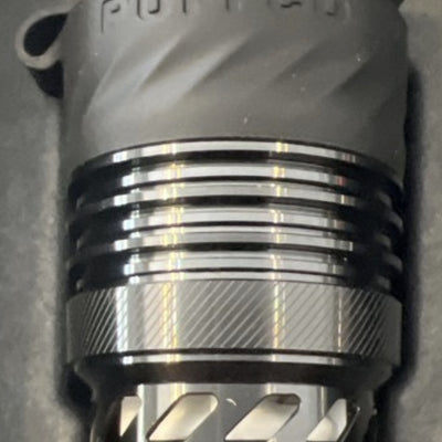 Puffco Peak Pro 3DXL chamber in black, upright in its packaging