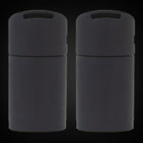 Two Puffco Pivot 3D Chambers in Onyx, standing side by side.