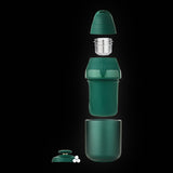 Puffco Proxy Core Kit in Pine taken apart: cap, 3D Chamber, Core, base and carb cap