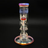 Front view with the arm behind the chamber and the opal reading through the glass