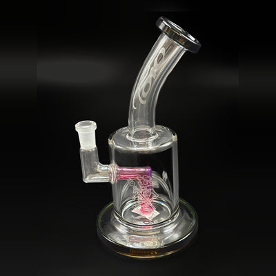 Toro Big Mac x Sugar Magnolia rig, Royal Jelly and black, 10mm joint — the full piece on black
