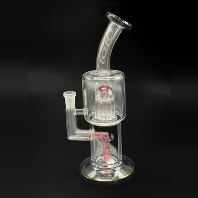 Toro Double Mac x Sugar Magnolia rig, Royal Jelly and black, 10mm joint — the full piece on black