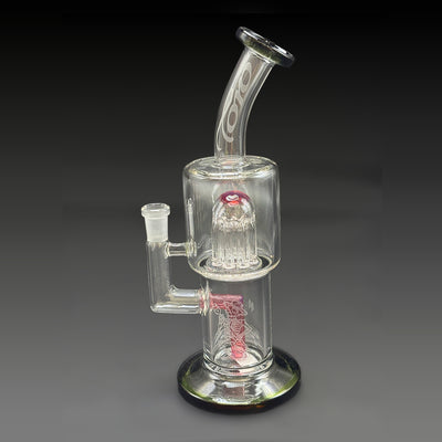 Toro Double Mac x Sugar Magnolia rig, Royal Jelly and black, 10mm joint — the full piece on black