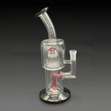 Toro Double Mac x Sugar Magnolia from the joint side, with the Sugar Magnolia mascot sandblasted into the glass