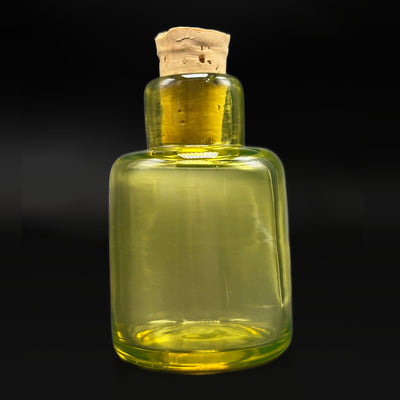 Illuminati ISO bottle with a cork top, front view