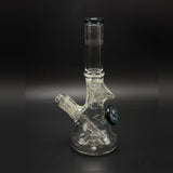 Angled view of the tube standing on its flared foot