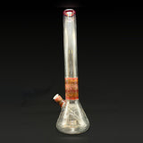 The beaker tube at an angle, the joint and the bowl at the left