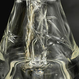 Close-up of the carving inside the clear Wil Glass Puffco top