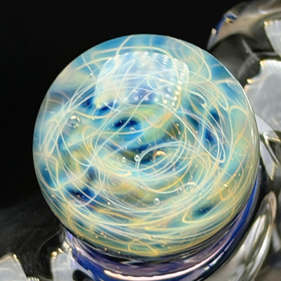 Close-up of the particle collider attachment on the Wil Glass Puffco top